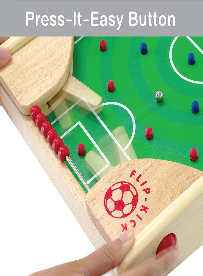 I'm Flipkick: Wooden Tabletop Football/Soccer Pinball Games, Indoor Portable Sport Table Board for Kids and Family - Image 3