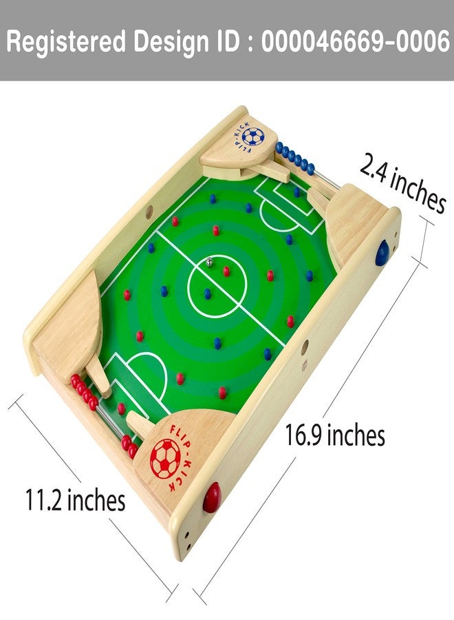 I'm Flipkick: Wooden Tabletop Football/Soccer Pinball Games, Indoor Portable Sport Table Board for Kids and Family - Image 2