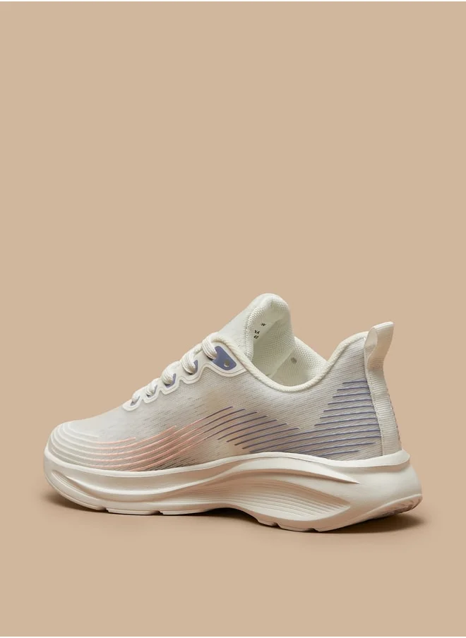 Oaklan by Shoexpress Women's Textured Lace-Up Sports Shoes