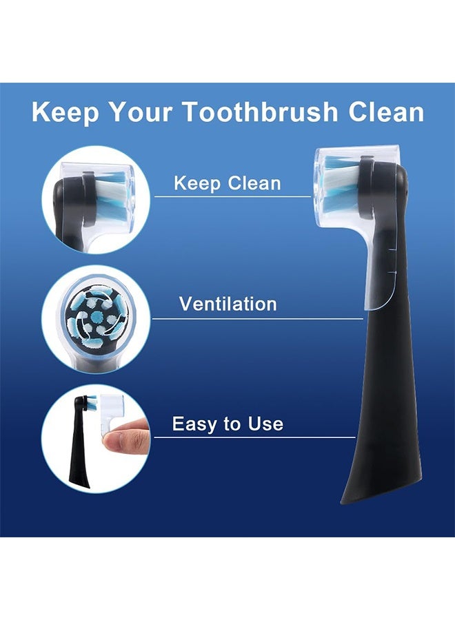 6 Pack Toothbrush Covers for Oral B iO Replacement Heads, Toothbrush Cover Caps for Oral B Bruan Pro 1000 Electric Toothbrush Head，iO Toothbrush Head Cover for Travel & Home (Mixing Colors) - Image 3