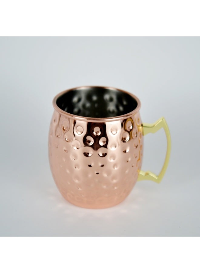 pure copper hammered mug, 16 oz. suitable for cold drinks, parties  - Image 5