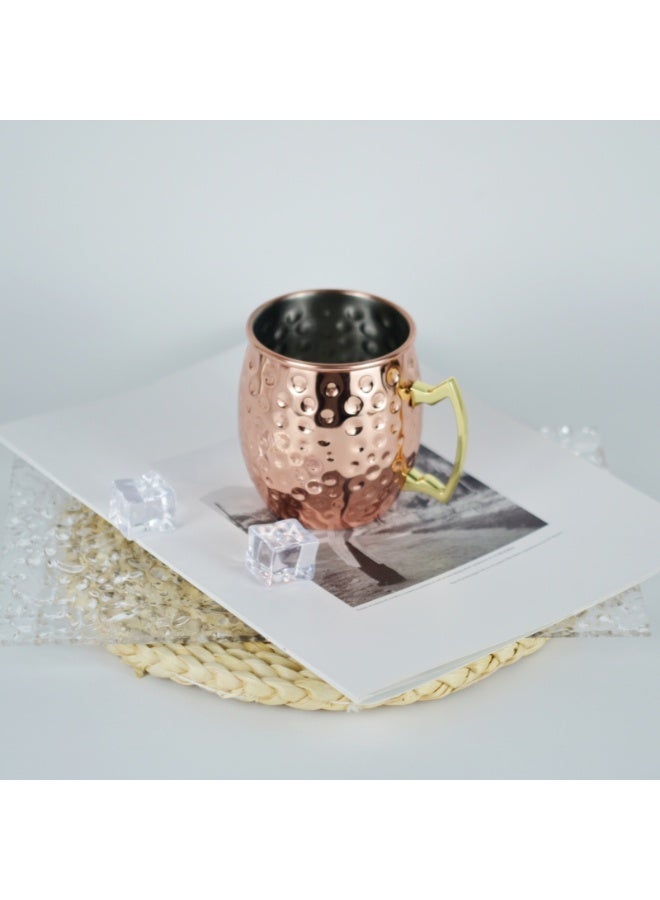 pure copper hammered mug, 16 oz. suitable for cold drinks, parties  - Image 1