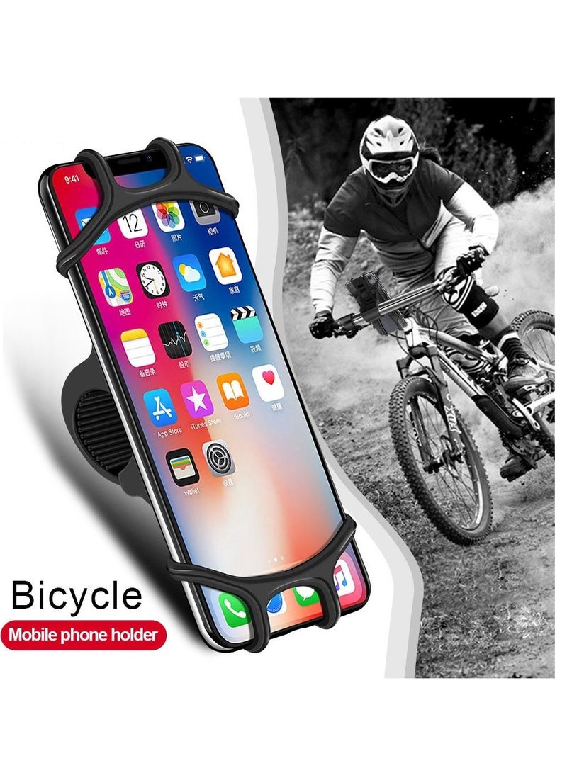 Mountain Bicycle Silicone Universal 360 Rotation Phone Holder/Motorcycle Suporte MTB Handlebar Mount Cradle Bike GPS Clip Stand Bracket Accessories - Image 1