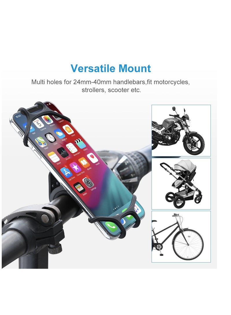 Mountain Bicycle Silicone Universal 360 Rotation Phone Holder/Motorcycle Suporte MTB Handlebar Mount Cradle Bike GPS Clip Stand Bracket Accessories - Image 3