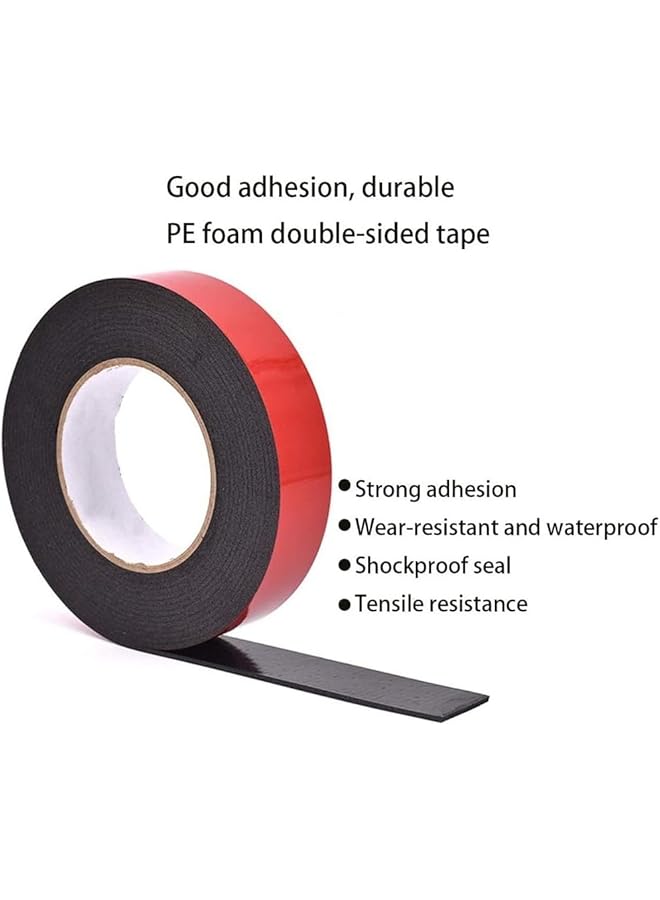 erorex Double Sided Foam Tape 10M Mounting Foam Tape Adhesive Seal Strip For Doors Automotive Car Trim Strip Gap Filling Led Strip Ligh Home Decorative Sealing Tape 33 Ft - Image 2