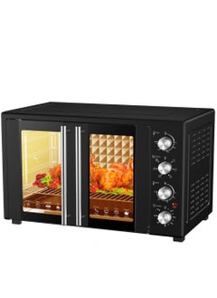 Generic 60L Electric Convection Oven – Double Glass Door Toaster Oven with 4 Knob Controls, Adjustable Thermostat – Household Countertop Oven for Baking, Roasting, French Toast  - Image 2