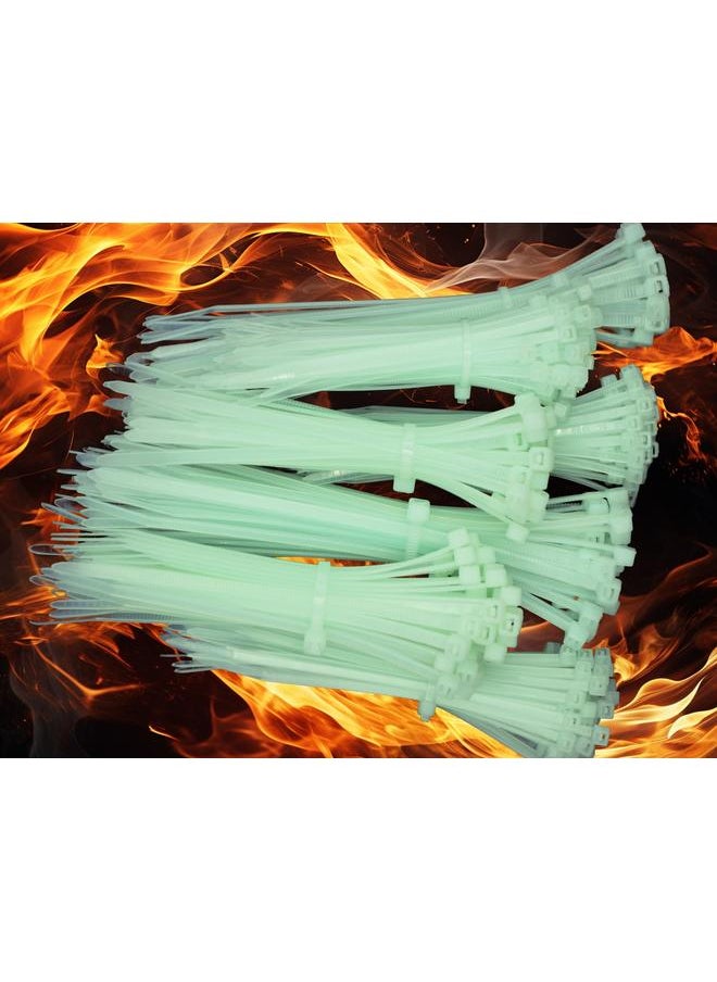 Bluejw High Temperature Resistant 130 Degree Green Cable Tie Self-locking Thick Plastic Flame Retardant Wire Harness Cord Wholesale  - Image 1