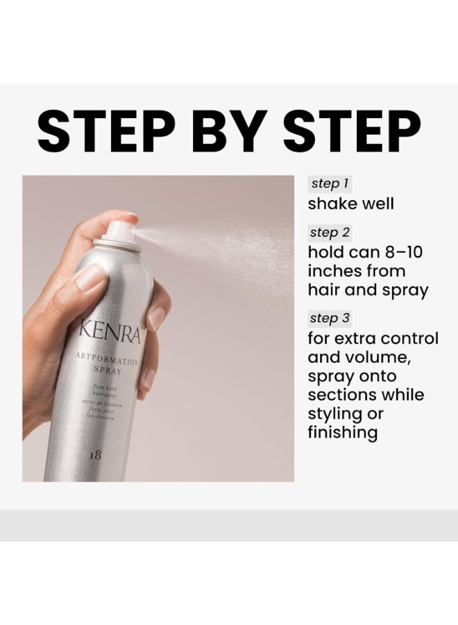 Kenra Professional Artformation Spray 18 50% | Firm Hold Hairspray | Volume & Styling Control | Fast-dying Formula| All Hair Types | 10 oz - Image 2
