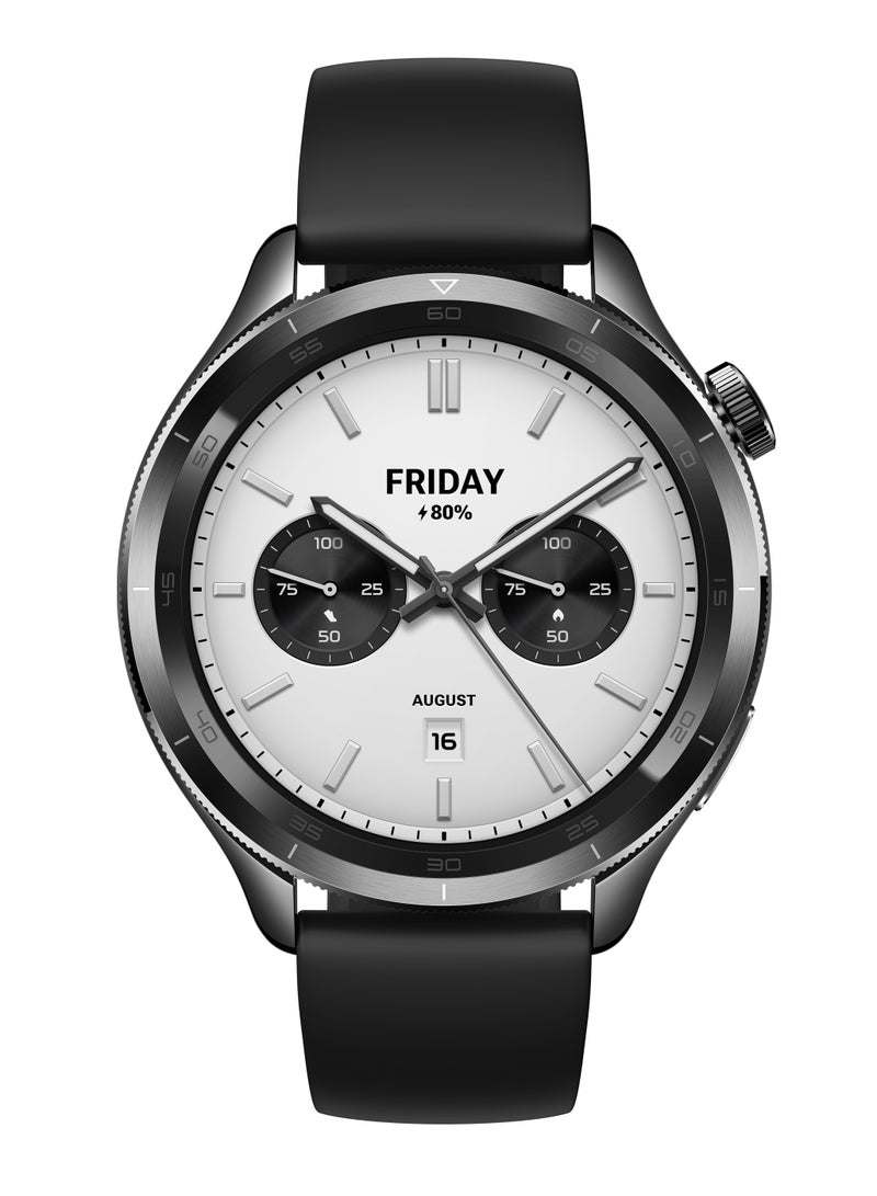 Xiaomi Watch S4 Smartwatch 1.43-inch AMOLED Display, Long Battery Life, Bluetooth Calling, Noise Reduction, Advanced Health Detection, 15 Days Battery Life - Black - Image 1
