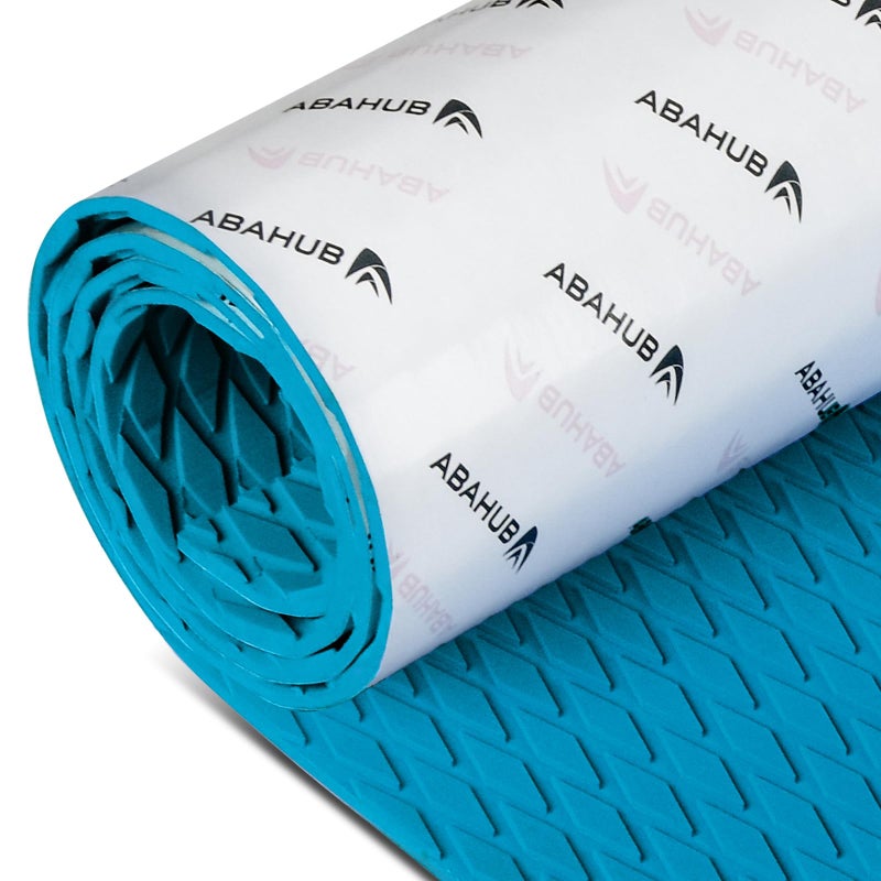 Abahub EVA Foam Boat Decking 48''x16'' Non-Slip Surfboard Traction Pad Grip Mat Self-Adhesive Trimmable Flooring Sheet for Boats SUP Board Kayak Surfing Blue - Image 1