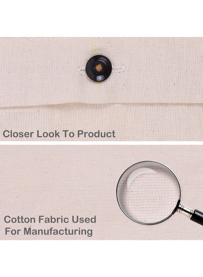 سولستيس مجموعة أغطية/أكياس الساري القطنية من SOLSTICE للتخزين، مقاس 16 × 14 (بوصة) لأغطية الملابس، وحقيبة التخزين، والسفر، ومنظم خزانة الملابس، مجموعة من (24) - Image 3