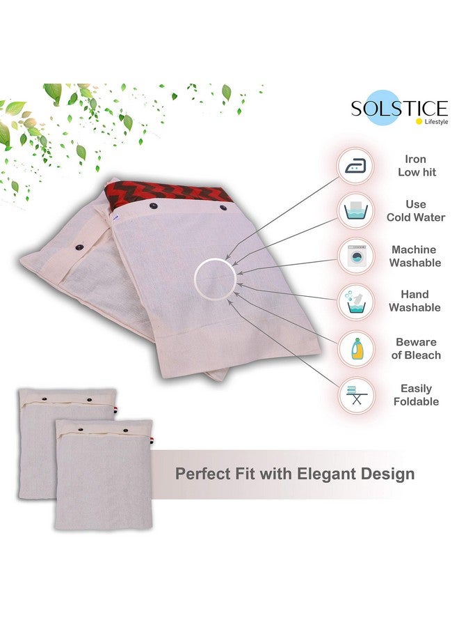 سولستيس مجموعة أغطية/أكياس الساري القطنية من SOLSTICE للتخزين، مقاس 16 × 14 (بوصة) لأغطية الملابس، وحقيبة التخزين، والسفر، ومنظم خزانة الملابس، مجموعة من (24) - Image 5
