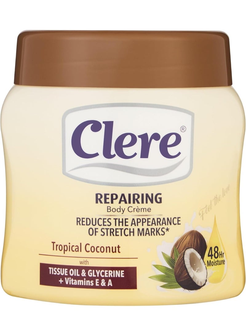 كريم ترميم الجسم برائحة جوز الهند الاستوائي 500 مل