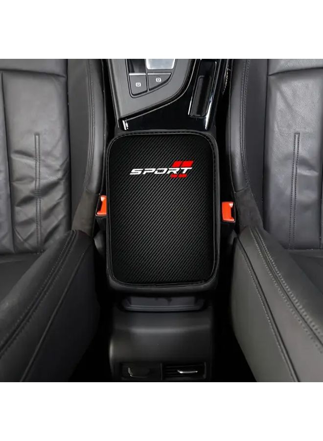 Universal Carbon Fiber Armrest Pad 1pc Soft Comfortable Cushion For Most Cars And Suvs - Image 3