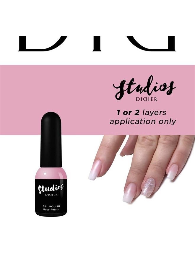 DIDIER LAB - Studios Gel Polish Rose Petals - Professional Manicure Pedicure Products - Rich Pigment for Complete Nail Coverage - Flawless Shine - Suitable for Beginners - UV Lamp - Gift for Women - Image 1