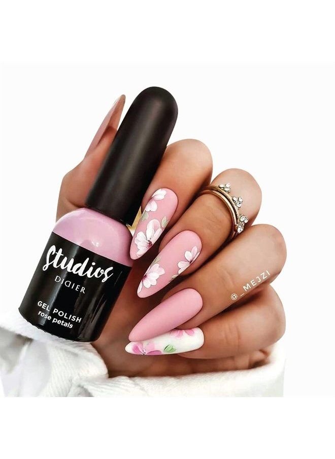 DIDIER LAB - Studios Gel Polish Rose Petals - Professional Manicure Pedicure Products - Rich Pigment for Complete Nail Coverage - Flawless Shine - Suitable for Beginners - UV Lamp - Gift for Women - Image 1