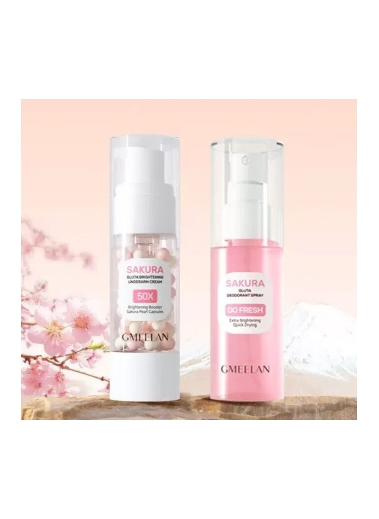 GMEELAN Sakura Gluta Brightening Underarm Cream  - Image 3