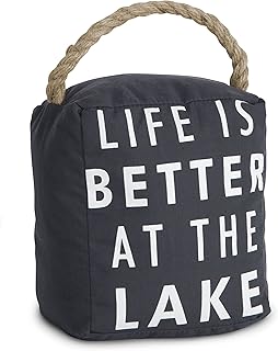 Pavilion Gift Company Pavilion Gift Company 72158 At the Lake Door Stopper, 5 by 6-Inch ,Black  - Image 1