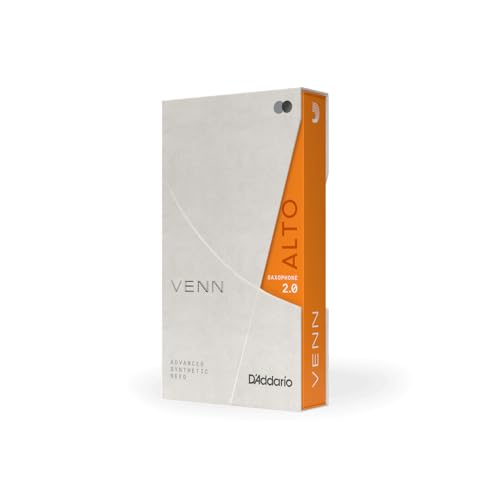 D'Addario DAddario VENN G2 ريدز ساكسفون ألتو صناعي مع بناء ريد صناعي متقدم من ألياف البوليمر، راتنج، قصب طبيعي، قوة 20 - Image 1