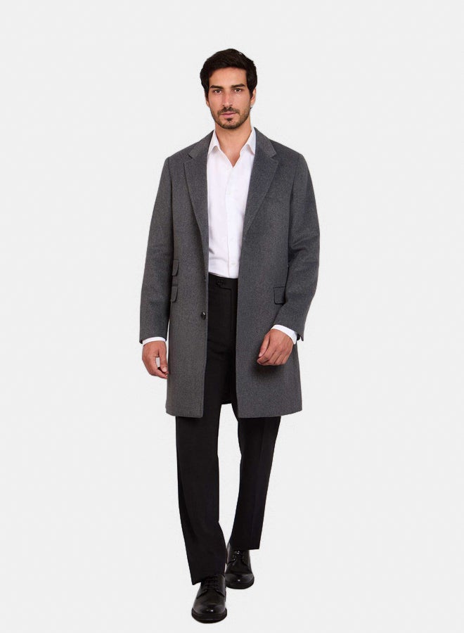 DALYDRESS Men Regular Fit Coat - Grey 
