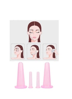 ORiTi RiTi Silicone Facial Cupping Therapy Set - Eye and Face Vacuum Body Massage Cup Kit 4 Cups with Free Exfoliating Face Cleansing Massage Brush  - Image 4