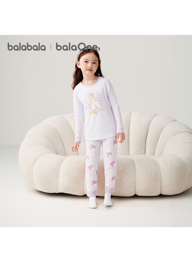 Balabala Kids Underwear Set Boys Girls 2-piece Autumn Winter Cotton Pajamas Comfortable Thermal Wear - Image 3
