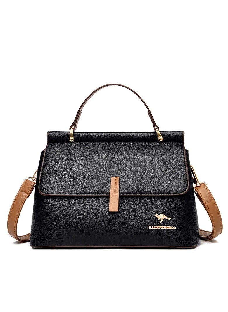KANGAROO Texture Shoulder Crossbody Bag Fashion Elegant Exquisite Multi-pocket Charm High-Quality Fabric Large Capacity Handbag For Women Mother Girl Friend Gift 