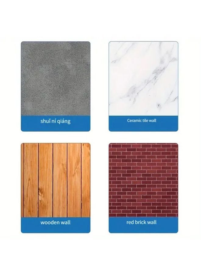 2 Pack Triangle Shelf Brackets Kitchen Wall Mounted Floating Board Storage Rack - Image 3