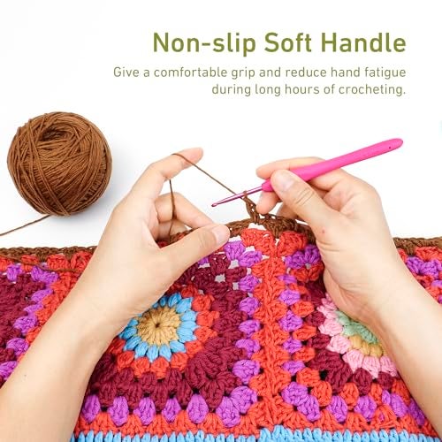 YOJOB 3.5mm Crochet Hook, Super Smooth 3.5 mm Ergonomic Crochet Hooks for Beginners, Comfort Crochet Needle for Arthritics, 1 Pack - Image 5