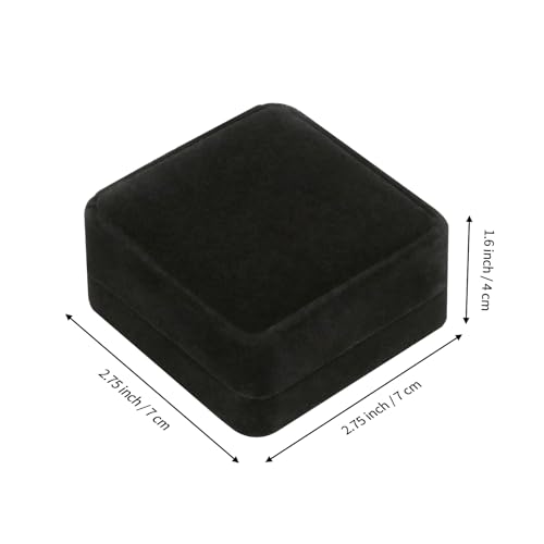 LETURE 6 Pieces Velvet Jewelry Gift Boxes for Necklace Pendant Bracelet Ring Earring Jewelry Storage Display Case for Christmas Wedding Engagement Birthday Anniversary Earring Box 6PCS - Image 3