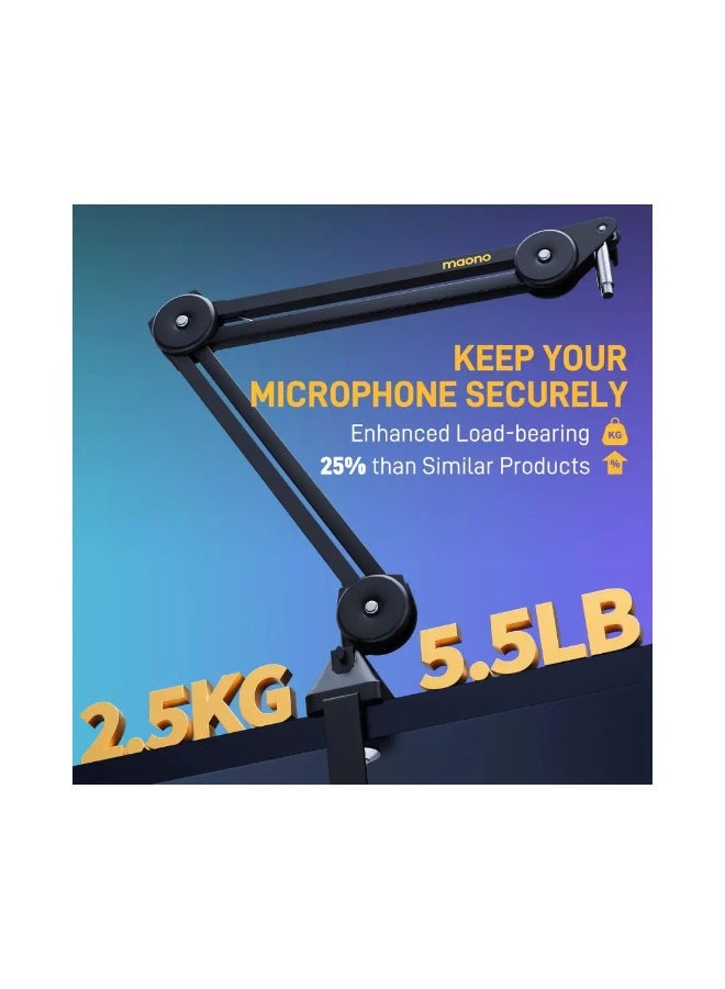 Maono BA37 Microphone Suspension Boom Arm Stand - Image 5