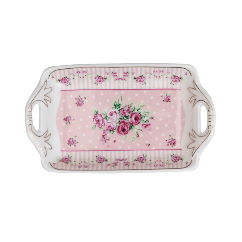 MGeezz Mini Ceramic Serving Tray For Home, Kitchen, Restaurant, Office Organizer, Dining Table, Premium Serving Trays, Multipurpose Rectangular Serving, Perfect for Hosting Guests at Home and Hotels(9706-1) - Image 1