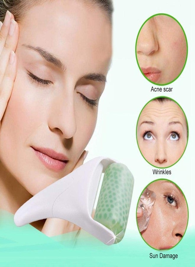 Meetzone مدلك ميتزون الثلجي لعلاج انتفاخ الوجه والعينين، والصداع النصفي، وتسكين الألم، والإصابات الطفيفة، مقاوم للماء، حجر بارد، تدليك مريح مضاد للشيخوخة، أدوات لمنع التجاعيد (قطعة واحدة/متعدد الألوان) - Image 5