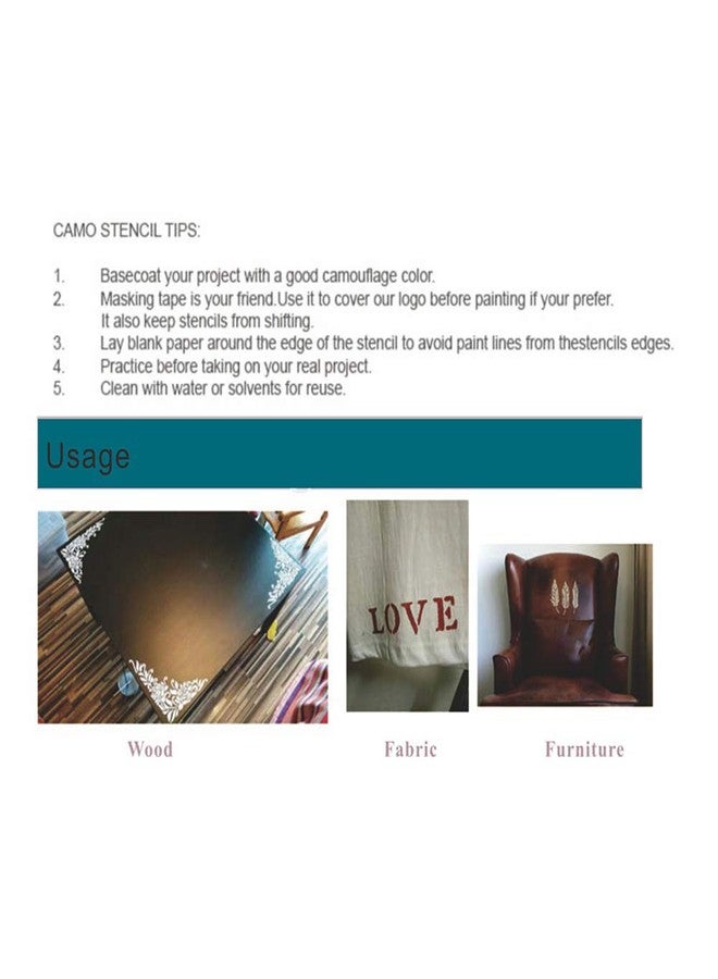 SLGIFT DIY Decorative Stencil Template for Painting on Walls Furniture Crafts - Image 4