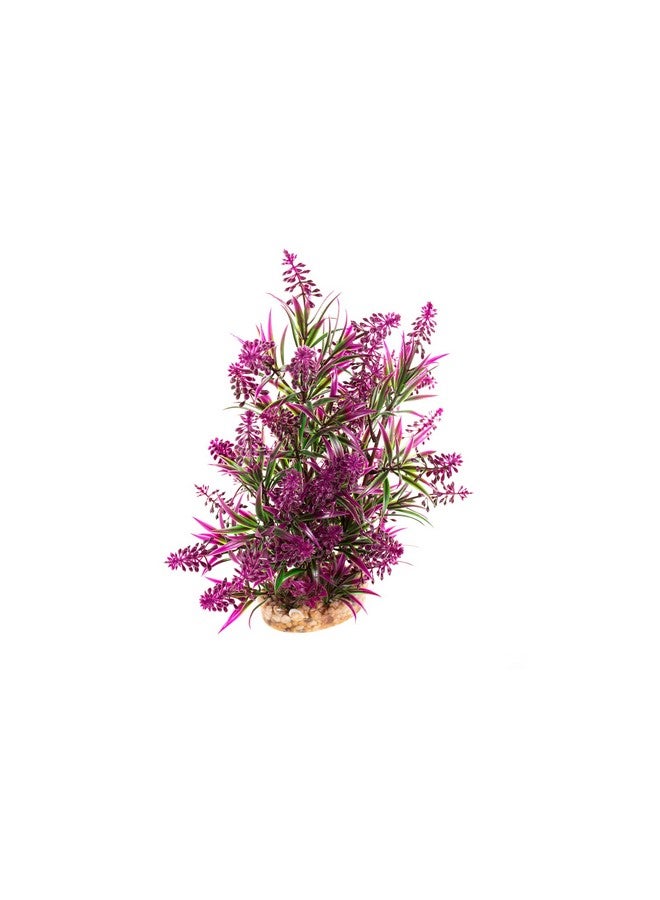 CNZ Aquarium Decor Fish Tank Decoration Ornament Artificial Plastic Plant Green/Purple, 11.8-inch - Image 3