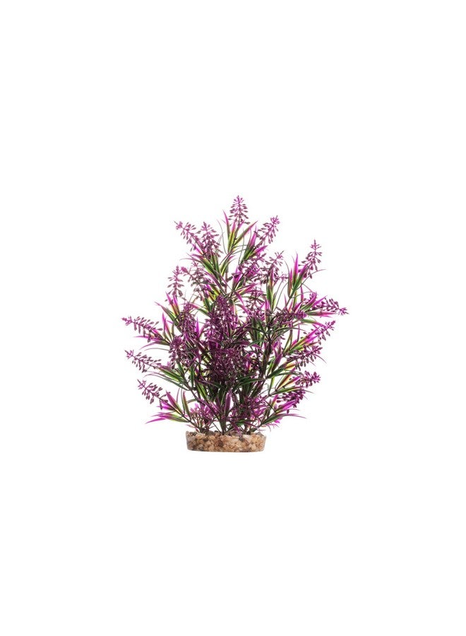 CNZ Aquarium Decor Fish Tank Decoration Ornament Artificial Plastic Plant Green/Purple, 11.8-inch - Image 1