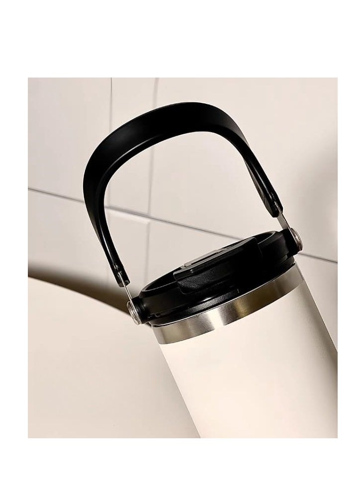 Generic - Insulated Cup, Cold Insulated Ice Cream Cup, 900mL Large Capacity Cup, Double Drinking Straw Water Cup - Image 1