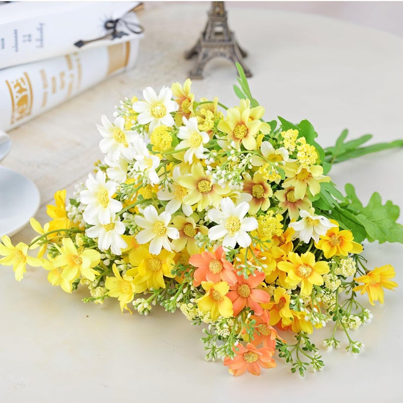 Riverbyland Artificial Daisy Flowers Assorted Colors Bunches of 8 - Image 2