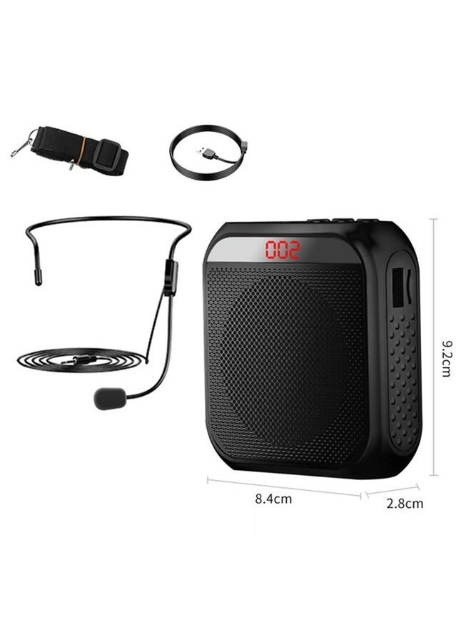 3.5mm Wired Microphone Headphone Voice Amplifier 2200mAh Rechargeable Multifunctional Noise Canceling Speaker Support U Disk and TF Card - Image 1