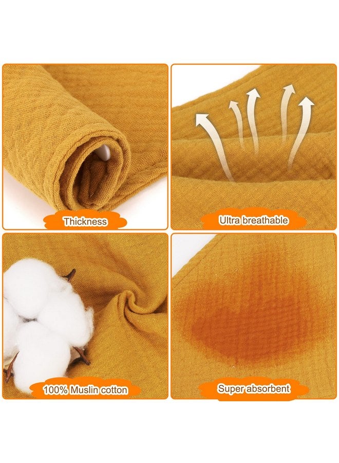 Accmor Muslin Baby Bibs 10 Pack Baby Bandana Drool Bibs 100% Cotton Baby Bibs for Teething and Drooling, Drool Bibs for Baby Girls Boys - Image 4