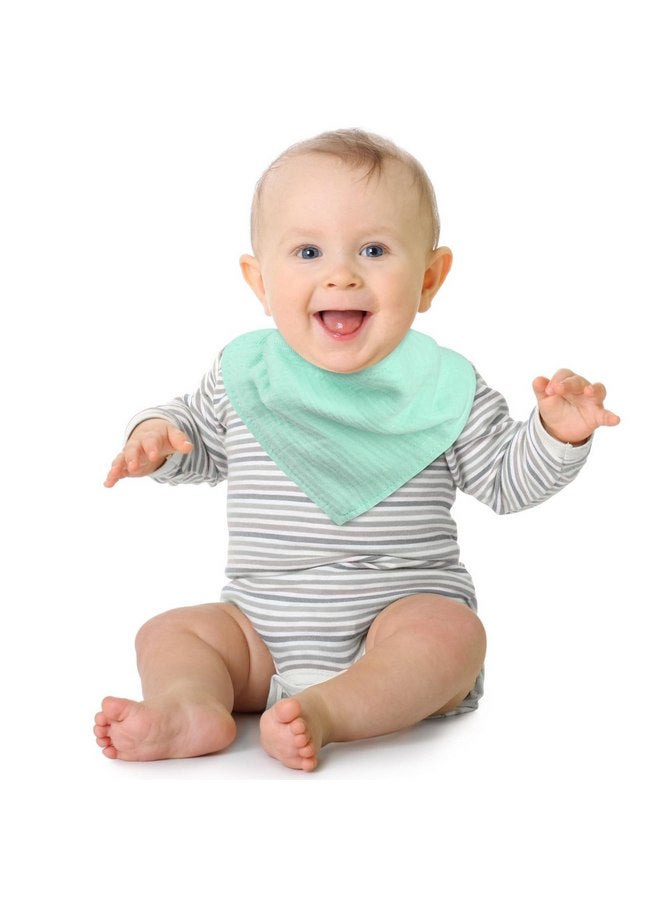Accmor Muslin Baby Bibs 10 Pack Baby Bandana Drool Bibs 100% Cotton Baby Bibs for Teething and Drooling, Drool Bibs for Baby Girls Boys - Image 2