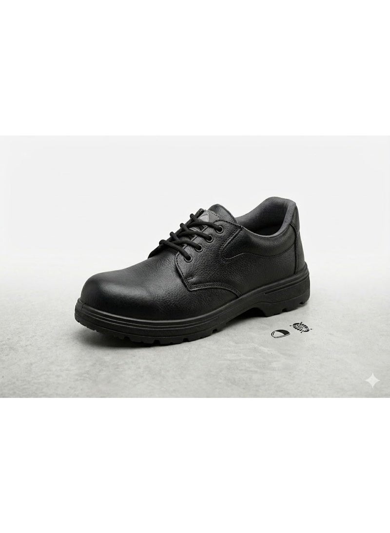 RNS Low Ankle Leather Safety Shoes, Oil & Acid Resistant, Slip Resistant Industrial Work Boots, Durable Construction Footwear with Electrical Hazard Protection for Men - Image 4