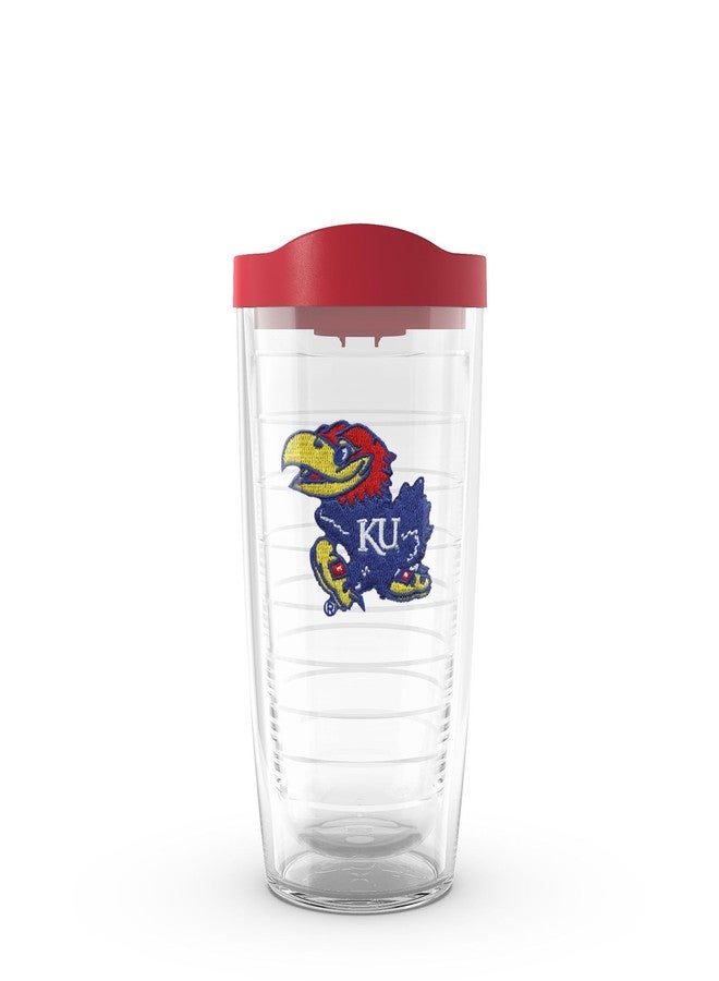 تيرفيس كوب تيرفيس بشعار فريق كانساس جاي هوكس مع شعار وغطاء أحمر، سعة 16 أونصة، شفاف - Image 1