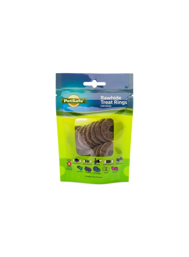 بيت سيف ® حلقات علاج من الجلد الخام الطبيعي، مقاس A، حلقات علاج بديلة لحمل الألعاب من Busy Buddy - Image 1