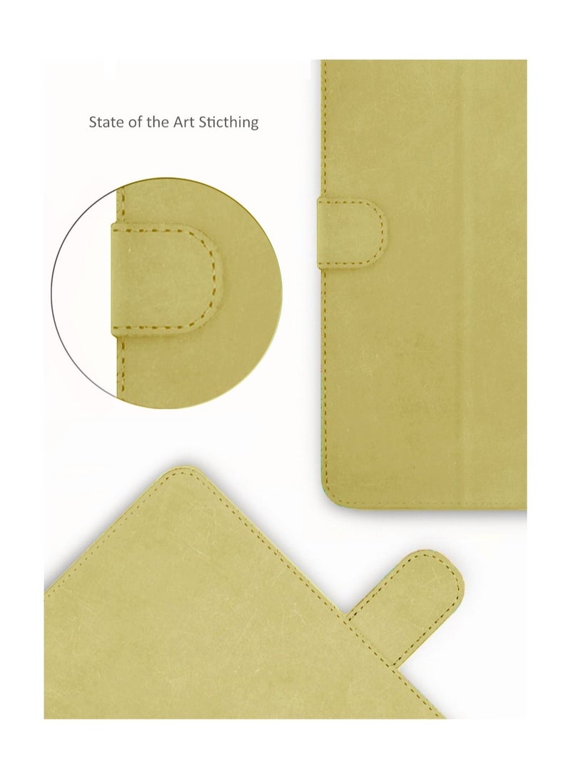 OMAKER High Quality Leather Smart Flip Case Cover With Magnetic Stand For Honor Pad X8 / Pad X8 Lite 9.7 Inch 2022 Gold - Image 5