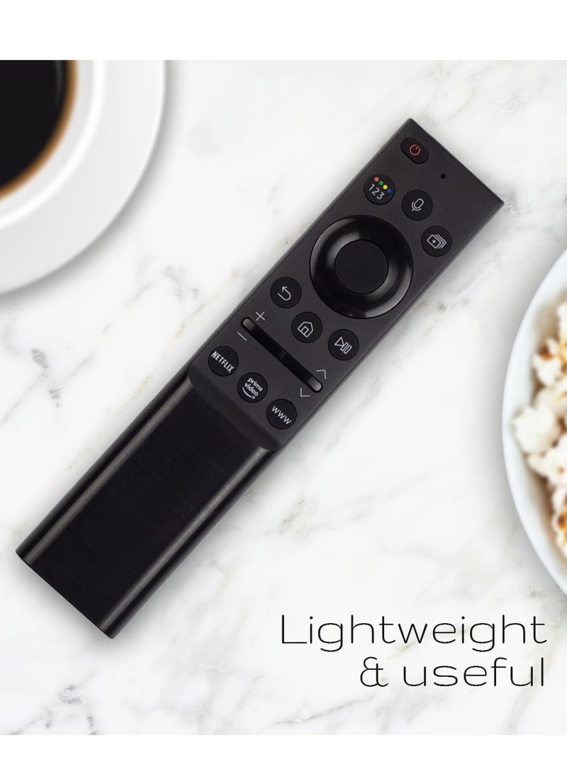 ELTRAZONE - Replacement Voice Remote Control for Samsung Smart TV Includes Netflix, Prime Video and Samsung Internet Shortcut Buttons (BLACK, ELT-REM-C-01A) - Image 1