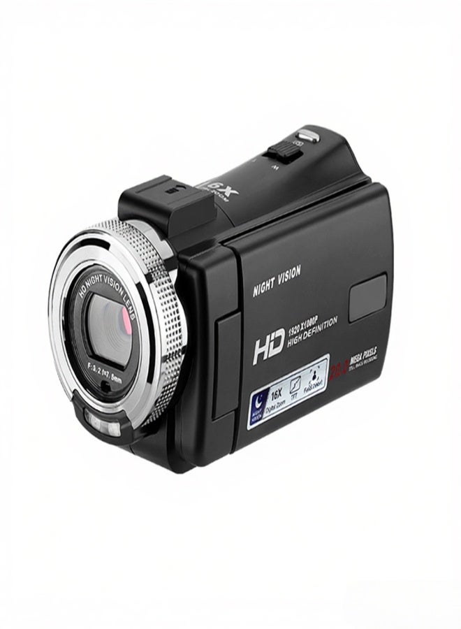 V12 1080P Full HD 16X Digital Zoom Recording Video Camera Portable Camcorder with 3.0 Inch Rotatable LCD Screen Max. 30 Mega Pixels Support Night Vision Face Detection Face Beautification - Image 1