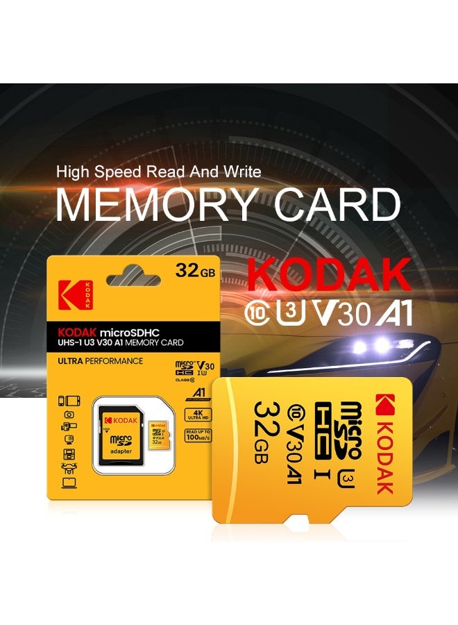 كوداك High-Speed TF Memory Card 64GB For smartphones/cameras/dashcams/surveillance devices/MP3/MP4 Class 10 | U3 | V30 | A1 | 4K Ultra HD | High-Speed Read/Write | Durable & Stable 64 GB - Image 2