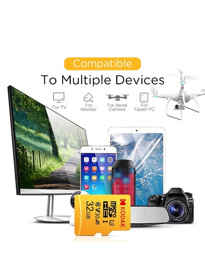 كوداك High-Speed TF Memory Card 64GB For smartphones/cameras/dashcams/surveillance devices/MP3/MP4 Class 10 | U3 | V30 | A1 | 4K Ultra HD | High-Speed Read/Write | Durable & Stable 64 GB - Image 3