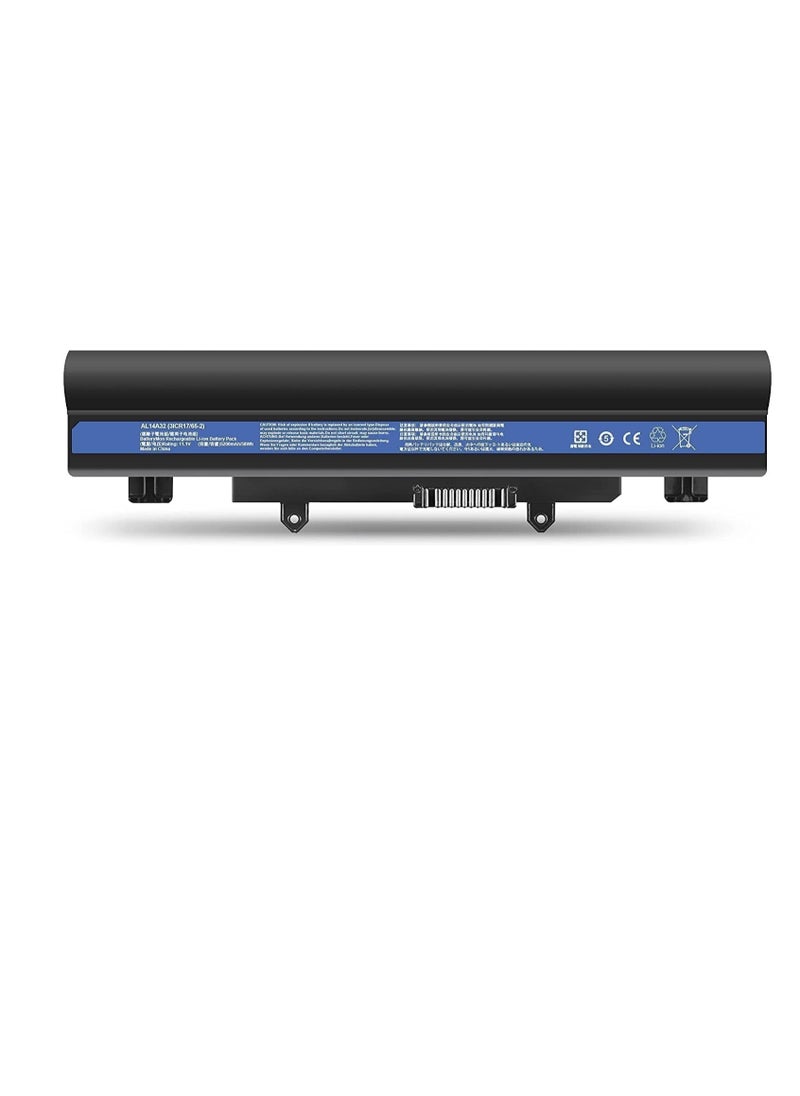 Zexen - New AL14A32 Laptop Battery Replacement for Acer Aspire E1-571 E5-571 E5-411 E5-421 E5-511 E5-521 V3-472 V3-572 E14 E15 Touch Extensa 2509 2510 - Image 1